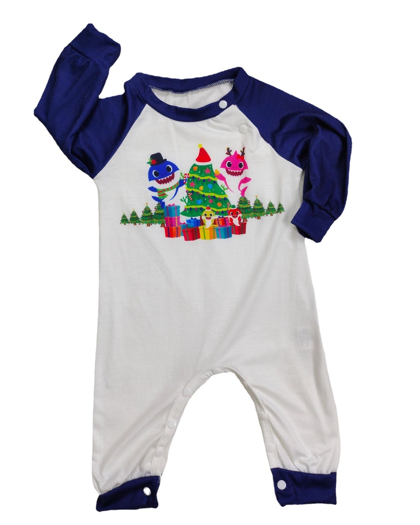 Christmas Tree Cartoon Print Parent-child Outfit